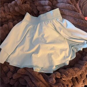 Lululemon Light Blue Flowy Tennis Skirt